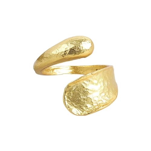 Hmsanase Ring Ringe Damen Bijouterie Herren Minimalistische Ringe Für Frauen, Kreative Umarmung, Unregelmäßige Geometrische Party, Schwarz von Hmsanase