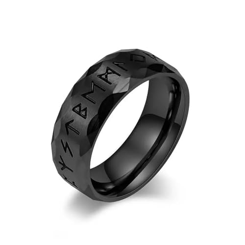 Hmsanase Ring Ringe Damen Bijouterie Herren Vintage Runenringe Für Männer Frauen Worte Ring Hochzeit Valentinstag Geschenke 11 Schwarz von Hmsanase