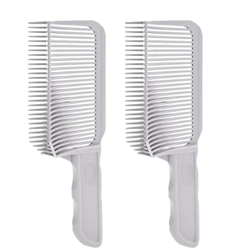 Barber Kamm für Männer, Barber Comb for Men, Fade, Curved Positioning, Haarstyler Gebogener, Positionierungskamm mit Gradienter Design Haarschneidekamm (2PC) von HoGeGe