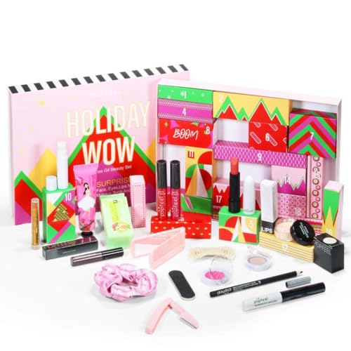 Makeup Beauty Essence Adventskalender Teenager Mädchen 2023 Frauen Kosmetik Weihnachts Countdown Kalender Schminke Geschenkbox 20-Tage Weihnachten Advent Geschenk für Frauen und Mädchen für Anfänger von HoGeGe