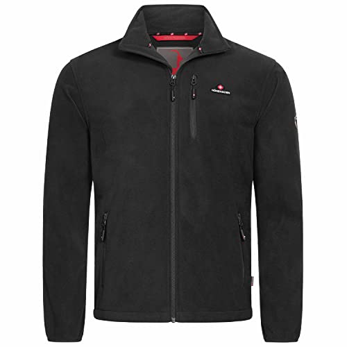 Höhenhorn 22H123 Eigler Herren Fleece Jacke Full Zip Schwarz Gr. L von Höhenhorn