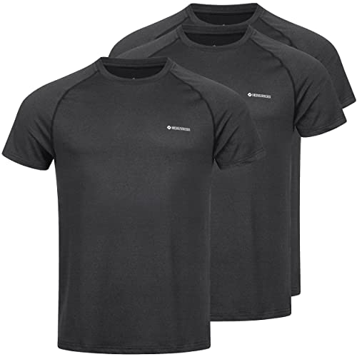 Höhenhorn 33F5 Kannin Herren T-Shirt 3er Schwarz, Schwarz, Schwarz Gr. XL von Höhenhorn