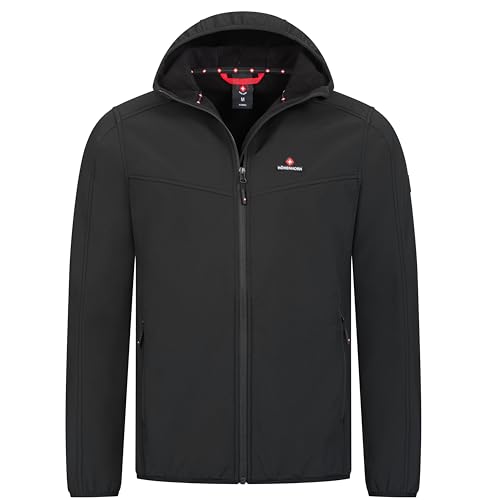 Höhenhorn Alpberg Herren leichte Softshell Jacke Outdoor Schwarz Gr. M von Höhenhorn