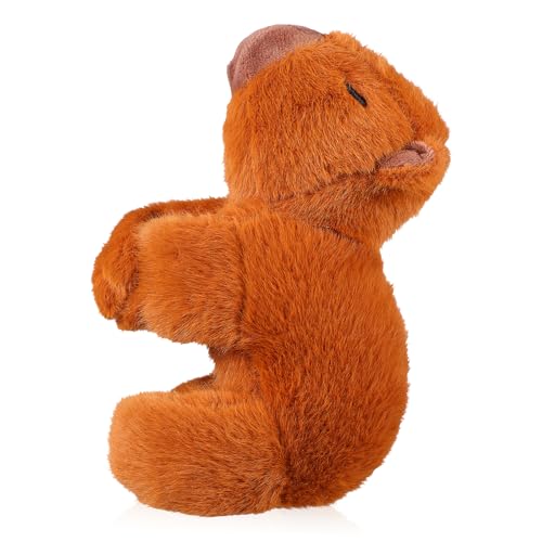 Hohopeti Niedliche Capybara Streichelndes Armband Stofftier Armband Schnapp Armbänder Capybara Handgelenk Hugger Dekorative Armbänder Ohrfeigen Armbänder Capybara Stofftier von Hohopeti