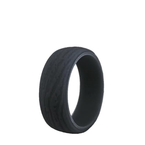 Hokech 8,7 mm Silikon Ring Baum Rinde Getreide Männer und Frauen Sport Ring Hypoallergen Flexibles Silikon Paar Hochzeitsschmuck von Hokech