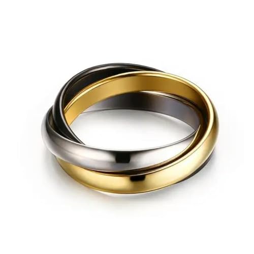 Verzahnter Kreis Frauen Männer Ring Geschenk Schmuck Klassische Liebe Hochzeit Edelstahl Bijoux Femme Bague Acier Unbeoxidbar von Hokech