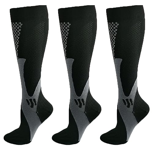 Hokuto Minasa KompressionsstrüMpfe FüR Schmerzfreie Beine & FüßE, OrthopäDische Kompressionssocken Plantar Fasciitis Socken (Black, S/M) von HOKUTO