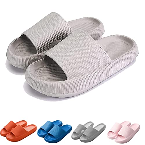 Jadery Pantoufle Orthopedique Femme, 1.77in Thick Sole Non-Slip House Slippers Open Toe Sandals (Gery, Adult, Numeric_38, Numeric_Range, eu_Footwear_Size_System, Numeric_39, medium) von HOKUTO