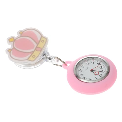 Holibanna 1 STK Taschenuhr Dehnbare Uhr Silikontasche Brustuhr des Arztes Hängende Medizinische Uhr Digitaluhren Für Kinder Hängende Clip-Uhr Schwesterntisch Glas Mädchen Männer Und Frauen von Holibanna