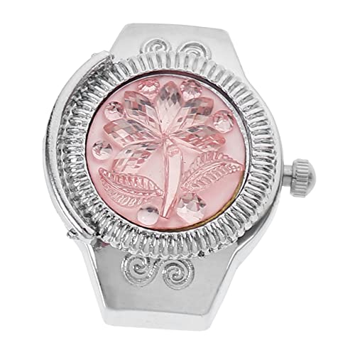 Holibanna 1stk Ringuhr Dekorative Fingeruhr. Rhinestone Fingeruhr. Antike Fingeruhr Neuheiten Uhren Geschenke Männerringe Für Männer Digitale Taschenuhr Spielzeug Zinklegierung Mädchen Rose von Holibanna