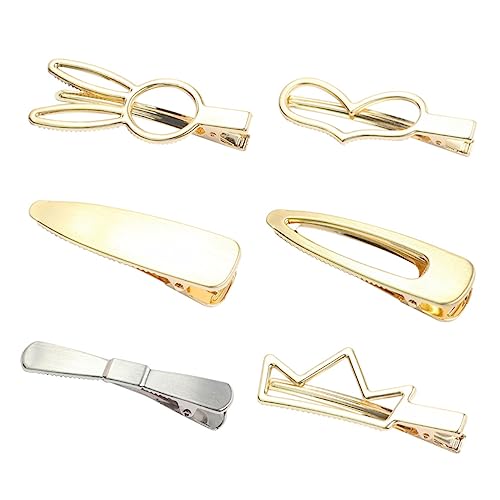Holibanna 6 Stück Metallhaarnadelente Entenbill Clip Bobby Pins Haarspangen aus Legierung Clips Frauen Haarnadel Haarnadeln für Mädchen legiertes Haar Holibanna 6 Stück Metallhaarnadelente Entenbill Clip Bobby Pins Haarspangen aus Legierung Clips Frauen Haarnadel Haarnadeln für Mädchen legiertes Haar von Holibanna