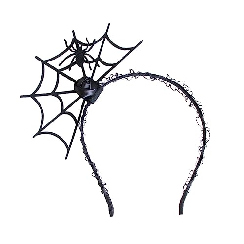 Holibanna Spinnenstirnband Halloween-Haarband Hexenhut Kinder Tiara Gothic-Kleidung Spinnen-Stirnband Halloween-Stirnband bilden Requisiten Dekorationen Spinnennetz Kopfbedeckung von Holibanna