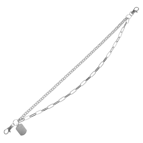 Holibanna Doppelschichtige Hosenkette für Damen Metallische Punk Dekoration für Jeans Kette im Hip Hop Vielseitig Einsetzbar für Festivals Holibanna Doppelschichtige Hosenkette für Damen Metallische Punk Dekoration für Jeans Kette im Hip Hop Vielseitig Einsetzbar für Festivals von Holibanna