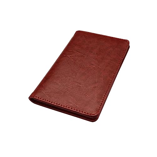 Holibanna Ledergeldbörse Halter Brieftaschen aus Leder Herren-Geldbörse Beutel Slim Wallet PU-Passhülle Fall passieren Multifunktion Passinhaber Reisepass Männer und Frauen von Holibanna