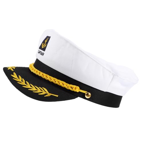 Holibanna Marine solevernebler einhelll photostickomni wischtelgeschenk einschlaflicht erwachsene Hugh Hut Kommodore Admiral Matrosenkapitän Kostümhut erwachsener yachtbootsschiffshut Weiß Holibanna Marine solevernebler einhelll photostickomni wischtelgeschenk einschlaflicht erwachsene Hugh Hut Kommodore Admiral Matrosenkapitän Kostümhut erwachsener yachtbootsschiffshut Weiß von Holibanna