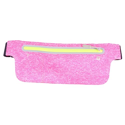 Holibanna Pack Silikonstampfer Sonnenbrillen-Organizer-Tasche Mini-umhängetasche Klare Geldbörse Taschen Mit Reißverschluss Schärpentasche Rosa Joggen Männer Und Frauen Gürtel von Holibanna