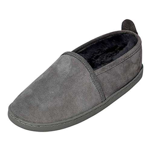 Hollert Damen & Herren Lammfell Hausschuhe Hubert GRAU Fellschuhe 100% Merino Schaffell Echtleder Gummisohle warm atmungsaktiv Schuhgröße EUR 40 Hollert Damen & Herren Lammfell Hausschuhe Hubert GRAU Fellschuhe 100% Merino Schaffell Echtleder Gummisohle warm atmungsaktiv Schuhgröße EUR 40 von Hollert