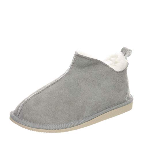 Hollert Herren Lammfell Hausschuhe Prinz Fellschuhe 100% Merino Schaffell für Wohlgefühl - warm, atmungsaktiv Schuhgröße EUR 45, Farbe Grau/Weiß Hollert Herren Lammfell Hausschuhe Prinz Fellschuhe 100% Merino Schaffell für Wohlgefühl - warm, atmungsaktiv Schuhgröße EUR 45, Farbe Grau/Weiß von Hollert