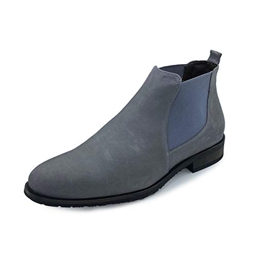 Hollert Herren Stiefelette Chelsea Boots Modell 702 Stiefel Veloursleder Classic Schuhe Schuhgröße 45, Farbe Grau Hollert Herren Stiefelette Chelsea Boots Modell 702 Stiefel Veloursleder Classic Schuhe Schuhgröße 45, Farbe Grau von Hollert