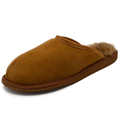 Hollert Lammfell Hausschuhe OLAF Echtfell Merino Lederschuhe atmungsaktiv Schuhgröße 45, Farbe Cognac Hollert Lammfell Hausschuhe OLAF Echtfell Merino Lederschuhe atmungsaktiv Schuhgröße 45, Farbe Cognac von Hollert