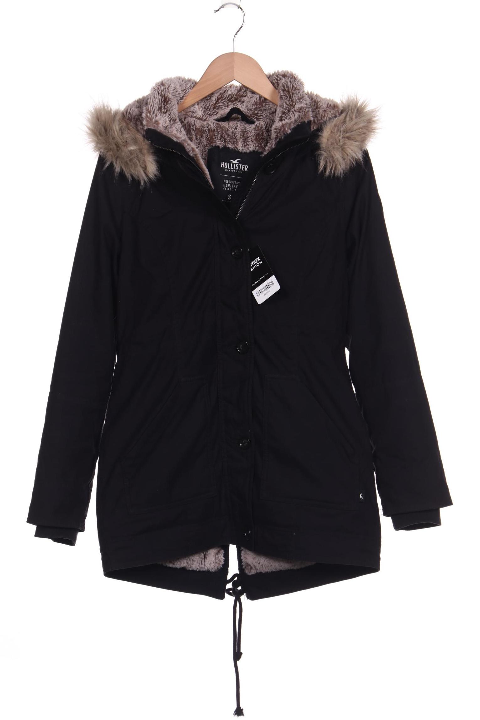 Hollister Damen Mantel, schwarz, Gr. 36 von Hollister