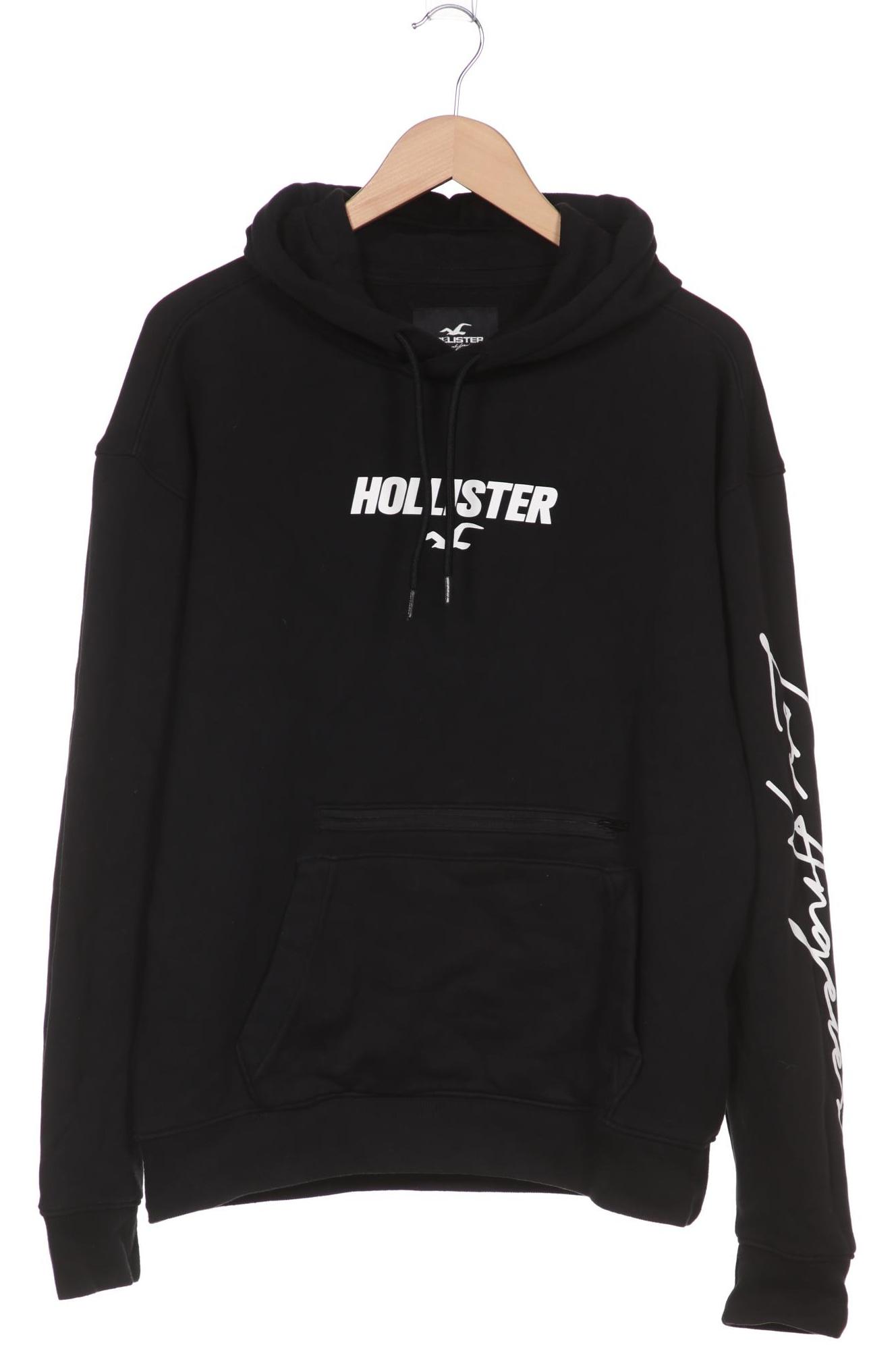 Hollister Herren Kapuzenpullover, schwarz, Gr. 52 von Hollister