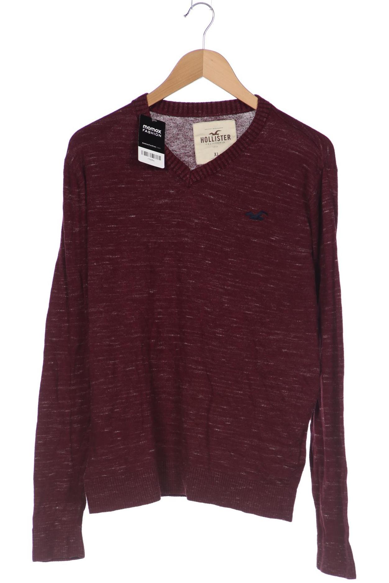 Hollister Herren Pullover, bordeaux, Gr. 54 von Hollister