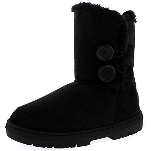 Snow Boot , Damen Schneeschuhe , Schwarz - schwarz - Größe: 39 EU (6 UK) von Holly