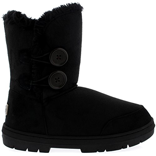 Snow Boot , Damen Schneeschuhe , Schwarz - schwarz - Größe: 39 EU (6 UK) von Holly