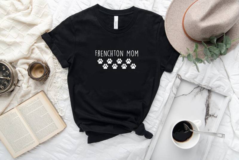 Frenchton Mama T-Shirt, Shirt, Love, T-Shirt, Süßer Frenchton, Hundeliebhaber Heart Tshirt von HollyGambleStore