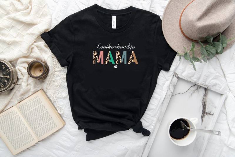 Kooikerhondje Mama T-Shirt, Shirt Für Frauen, Tshirt, Hund Geschenke, Leopard von HollyGambleStore