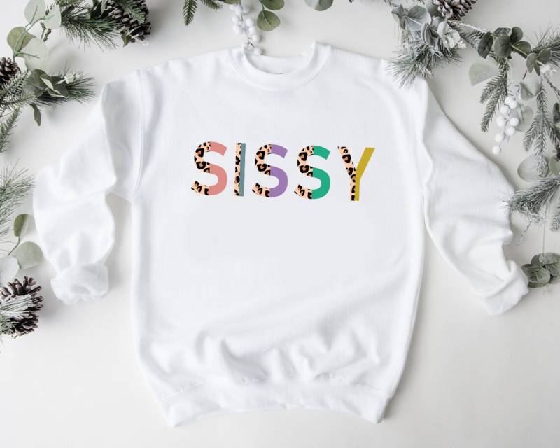 Sissy Sweatshirt, Schwester Familienshirt, Leopard Schwester, Shirt, Geschenk Für Schwester, Familien Geschenk, Familie Shirt von HollyGambleStore