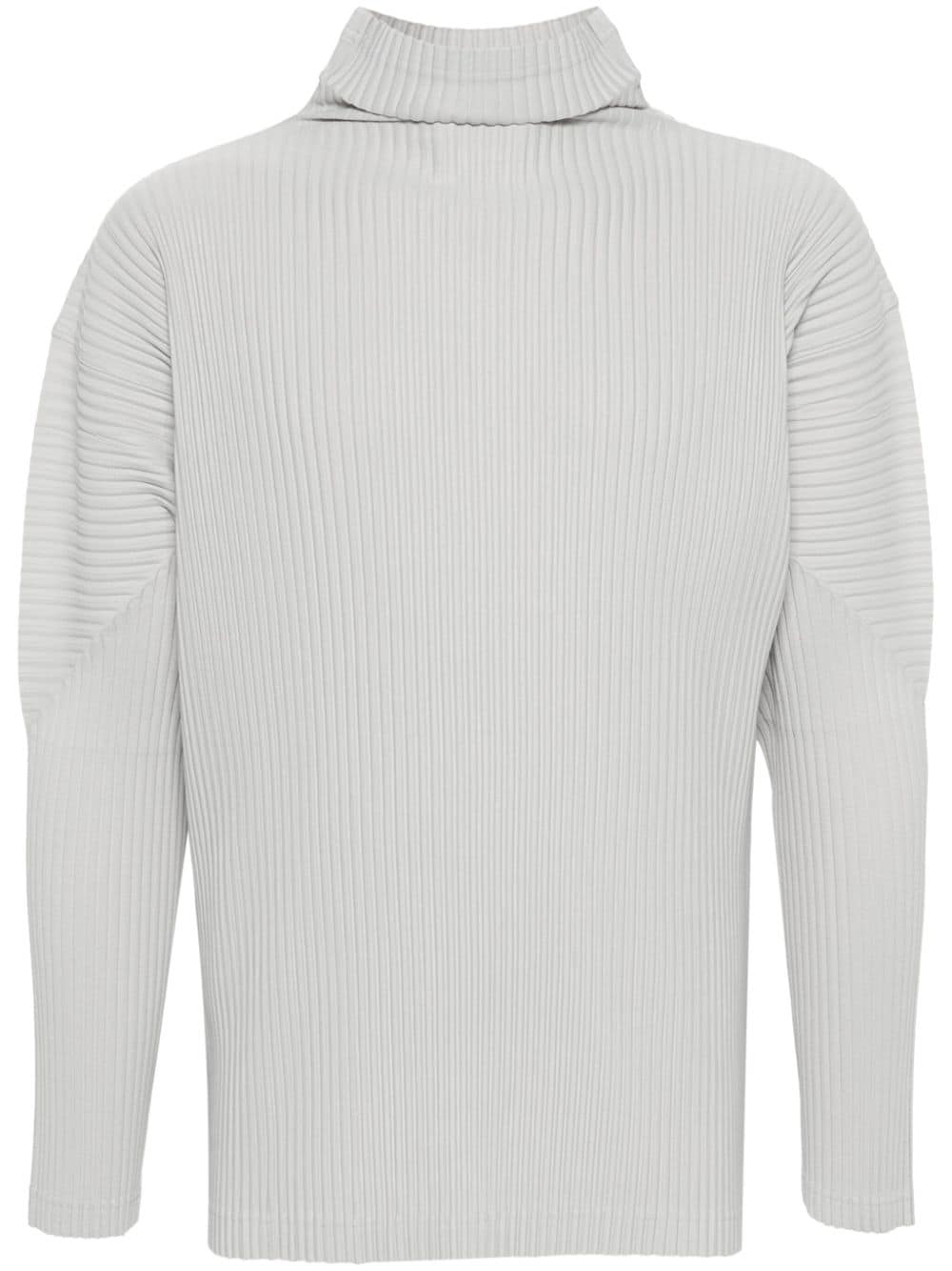 Homme Plissé Issey Miyake Plissiertes Sweatshirt - Grau von Homme Plissé Issey Miyake