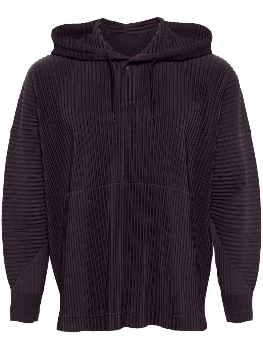 Homme Plissé Issey Miyake Plissierter Hoodie mit Kordelzug - Violett von Homme Plissé Issey Miyake