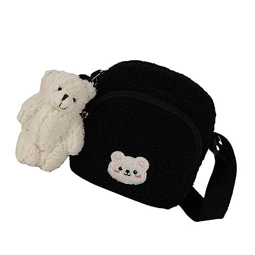 Homoyoyo 1 Stück Kuscheltier Schultertasche Lammfell Crossbody Bag für Niedlichem Bärenanhänger Bequeme Handtasche für Schule Reisen Partys Homoyoyo 1 Stück Kuscheltier Schultertasche Lammfell Crossbody Bag für Niedlichem Bärenanhänger Bequeme Handtasche für Schule Reisen Partys von Homoyoyo
