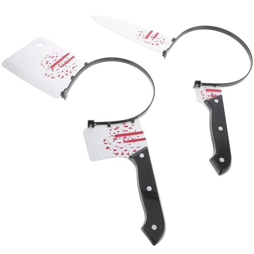 Homoyoyo 2 Stück Halloween Kostüm Zubehör - Haarreif Mit Und Messer Durch Den Kopf Für Gruselige Cosplay-Partys Und Make Up Perfekt Für Zombie Themen Homoyoyo 2 Stück Halloween Kostüm Zubehör - Haarreif Mit Und Messer Durch Den Kopf Für Gruselige Cosplay-Partys Und Make Up Perfekt Für Zombie Themen von Homoyoyo