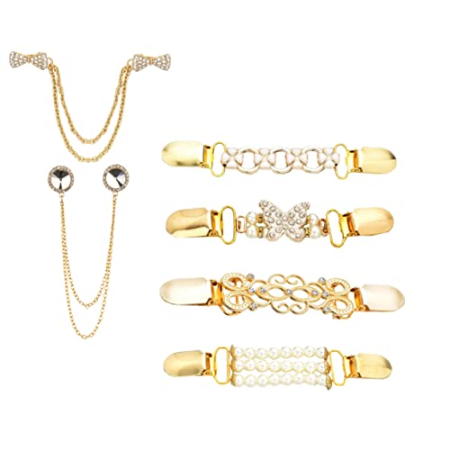 Homoyoyo 6 Stück Reparing -clip -clip -clip Kragenclips Für Strickjacken Kleidung Cinch-clip Pulloverklammern Für Damenbekleidung Schalclip Golden Legierung Homoyoyo 6 Stück Reparing -clip -clip -clip Kragenclips Für Strickjacken Kleidung Cinch-clip Pulloverklammern Für Damenbekleidung Schalclip Golden Legierung von Homoyoyo
