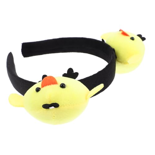 Homoyoyo Küken-Stirnband gefülltes Hühnchen Plüschtier Kawaii Stirnband Plüsch Huhn gefülltes Hähnchen Plastik Yellow Homoyoyo Küken-Stirnband gefülltes Hühnchen Plüschtier Kawaii Stirnband Plüsch Huhn gefülltes Hähnchen Plastik Yellow von Homoyoyo