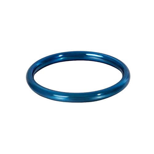 Homxi Damen-Ring,Ringe Kreis Edelstahl Ring für Damen Blau Ring Damen Größe 60 (19.1) von Homxi