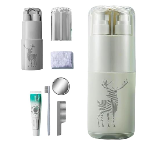 Honhoha Reise-Toilettenartikel-Set, tragbares Reise-Toilettenartikel-Becher-Set, Reise-Zahnbürstenbecher-Toilettenartikelset, Auslaufsicheres und hygienisches Aufbewahrungsset für Honhoha Reise-Toilettenartikel-Set, tragbares Reise-Toilettenartikel-Becher-Set, Reise-Zahnbürstenbecher-Toilettenartikelset, Auslaufsicheres und hygienisches Aufbewahrungsset für von Honhoha