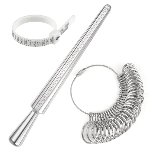 Ring Größenmesser, Metall Ring Messer Finger, Ring Sizer, Ringmesser, Ringmaß, Ringgrössenmesser Set, Ringgröße Messen, Ringgrößenmesser Zum Messen Von Ringdurchmessern Größenstandard Ring Größenmesser, Metall Ring Messer Finger, Ring Sizer, Ringmesser, Ringmaß, Ringgrössenmesser Set, Ringgröße Messen, Ringgrößenmesser Zum Messen Von Ringdurchmessern Größenstandard von Hopton