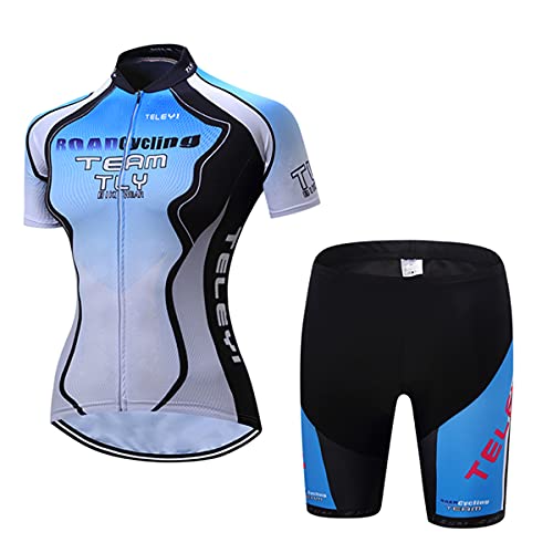 Damen Radtrikot Set Trägerhose Anzüge Sommer Rennrad Kleidung, Cc6338, 48 von Hotlion