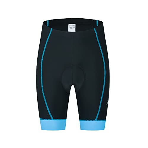 Hotlion Damen Radhose Gepolstert Fahrrad Reithose Bike Kleidung Fahrradhose Fahrradhose Atmungsaktiv Halb Hosen 4D Gepolstert, Cu5904-b, X-Groß von Hotlion