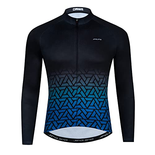 Hotlion Herren Radtrikot Langarm Fahrrad Shirt Top MTB Jacke Fahrradbekleidung, Jp1030-lj, Mittel von Hotlion