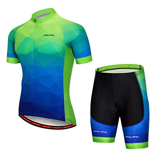 Hotlion Herren Radtrikot Set Trägerhose Sommer Radfahren Kleidung Anzug Pro Team Bike Kleidung, Ijp1004, XL von Hotlion