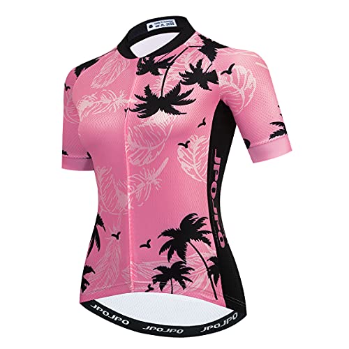 Hotlion Radtrikot Damen Sommer Fahrradshirts Rennrad Jacken Kurzarm MTB Trikot, Cu0099, M von Hotlion