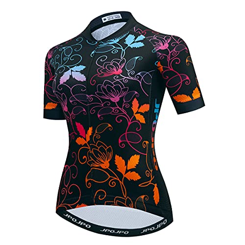 Hotlion Radtrikot Frauen Sommer Bike Shirts Rennrad Jacken Kurzarm MTB Jersey, Cu0096, Large von Hotlion