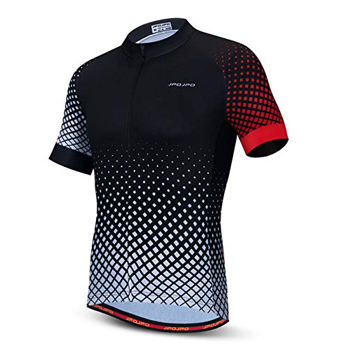 Hotlion Radtrikot Herren Bike Shirts Kurzarm Fahrradjacke mit Tasche von Hotlion