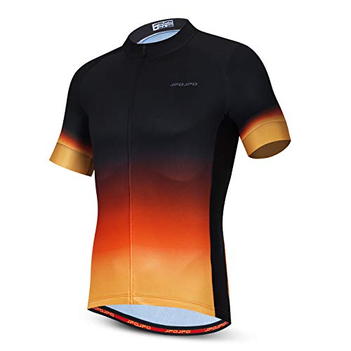 Hotlion Radtrikot Herren Bike Shirts Kurzarm Fahrradjacke mit Tasche von Hotlion