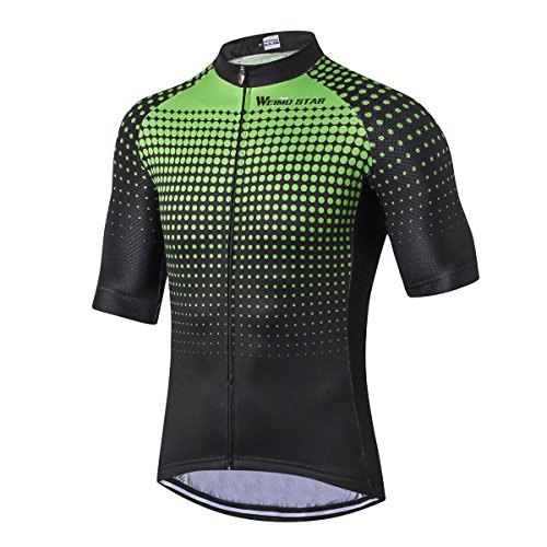 Hotlion Radtrikot für Herren, Herren, Rennrad-Shirt, Tops – bequem, super atmungsaktiv und schnell trocknend, reflektierender Reißverschluss, 3 Taschen, Cd6069, S von Hotlion